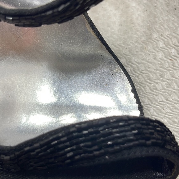 Valenti Franco Women’s Black Beaded Sandal Size 9 (5) - Picture 2 of 7